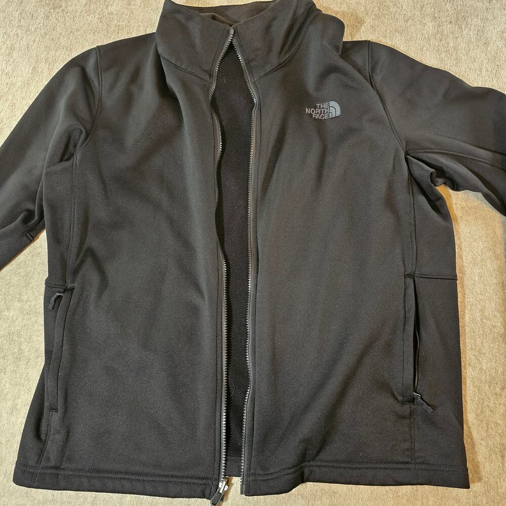 MENS THE NORTH FACE BLACK ZIP-UP JACKET/SWEATER SIZE L